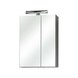 LED-Spiegelschrank - anthrazit - 50 cm breit