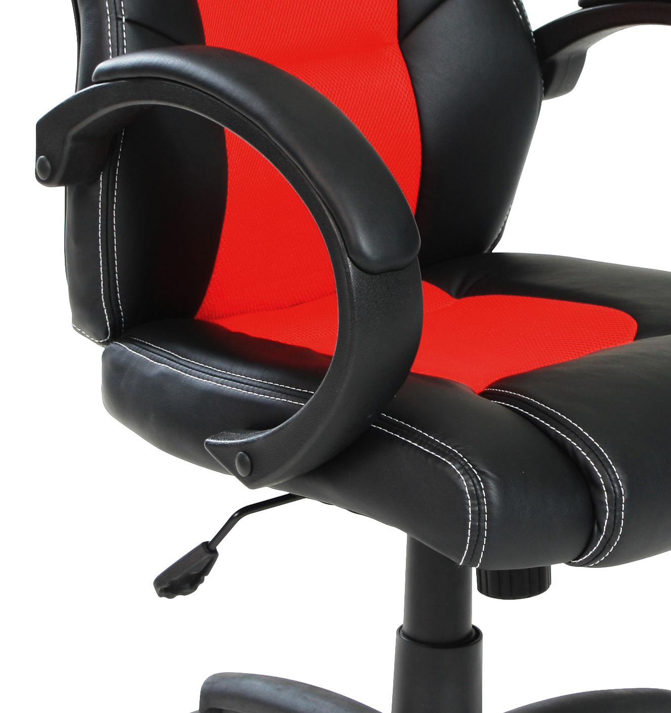 Gaming-Stuhl - schwarz-rot - Kunstleder
