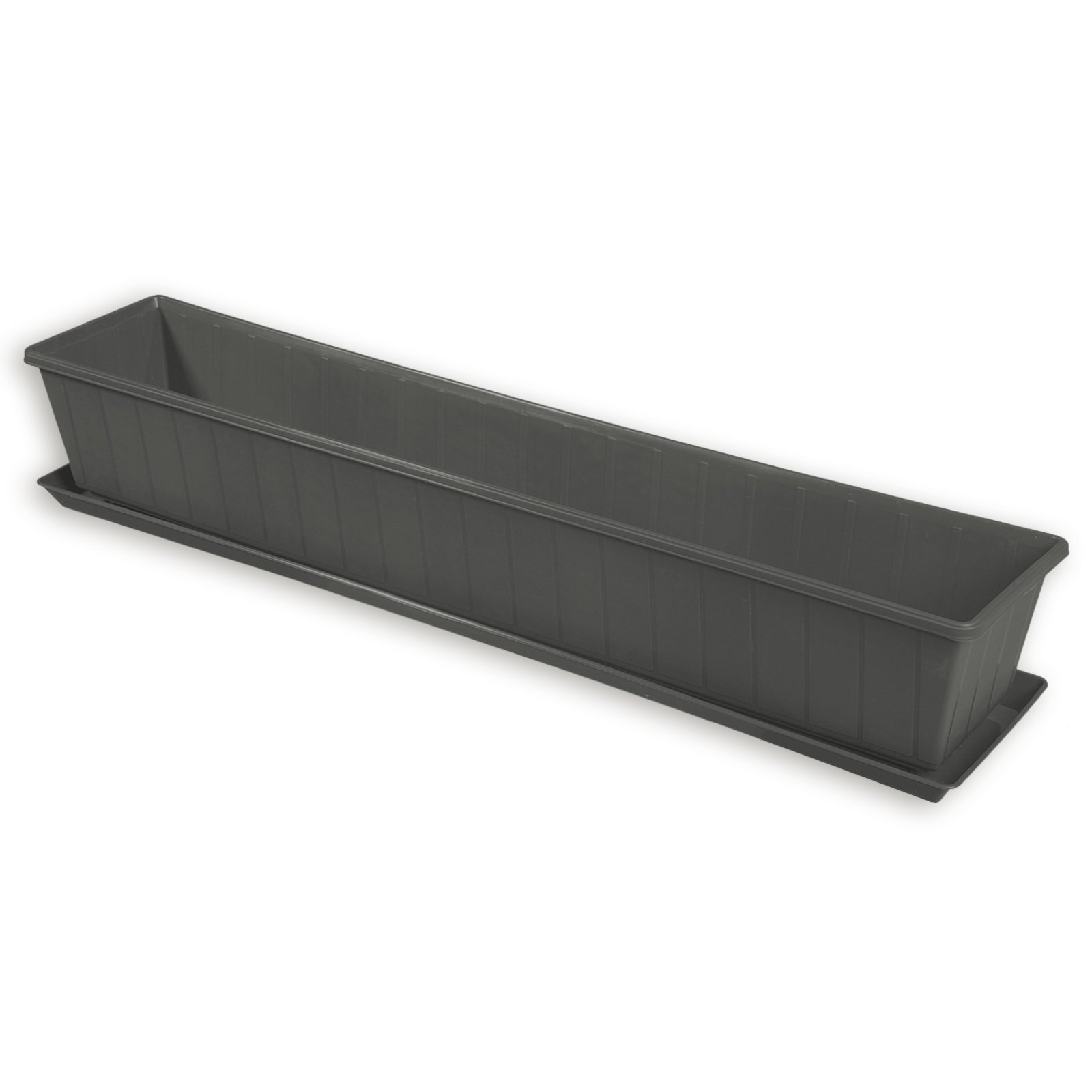 Blumenkasten FOXTROT anthrazit 100 cm Blumentöpfe & Pflanzgefäße