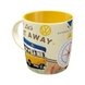 Kaffeebecher VW Bulli - Lets get away - Keramik - 330 ml