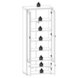 Garderobenschrank - Driftwood - 78 cm breit