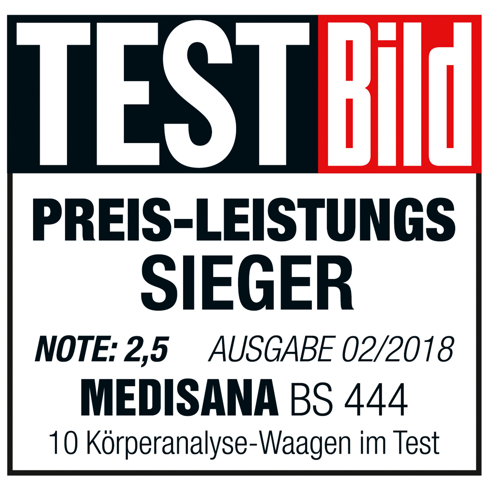 MEDISANA Körperanalysewaage BS 444 - weiß