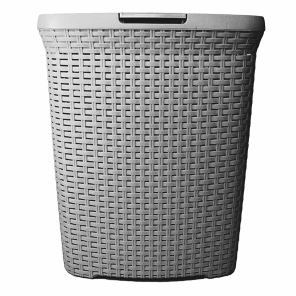 Wäschekorb - silber - Kunststoff - 60 Liter | Wäschekörbe & Sammler