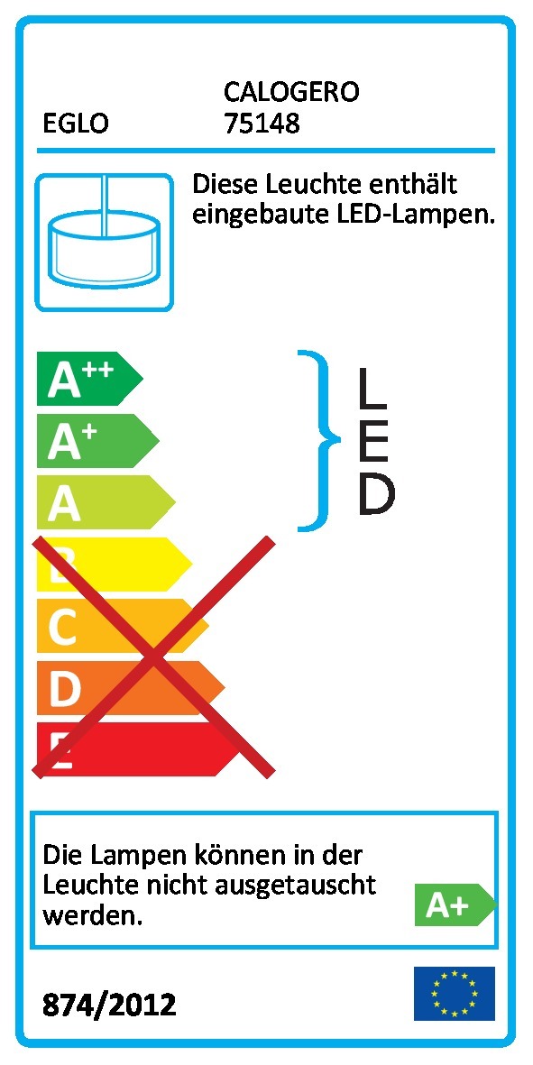 LED-Pendelleuchte - Nickel-matt