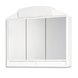 Spiegelschrank - weiß - Beleuchtung - 59 cm breit