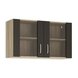 Glashängeschrank - anthrazit-Sonoma Eiche - 100 cm breit