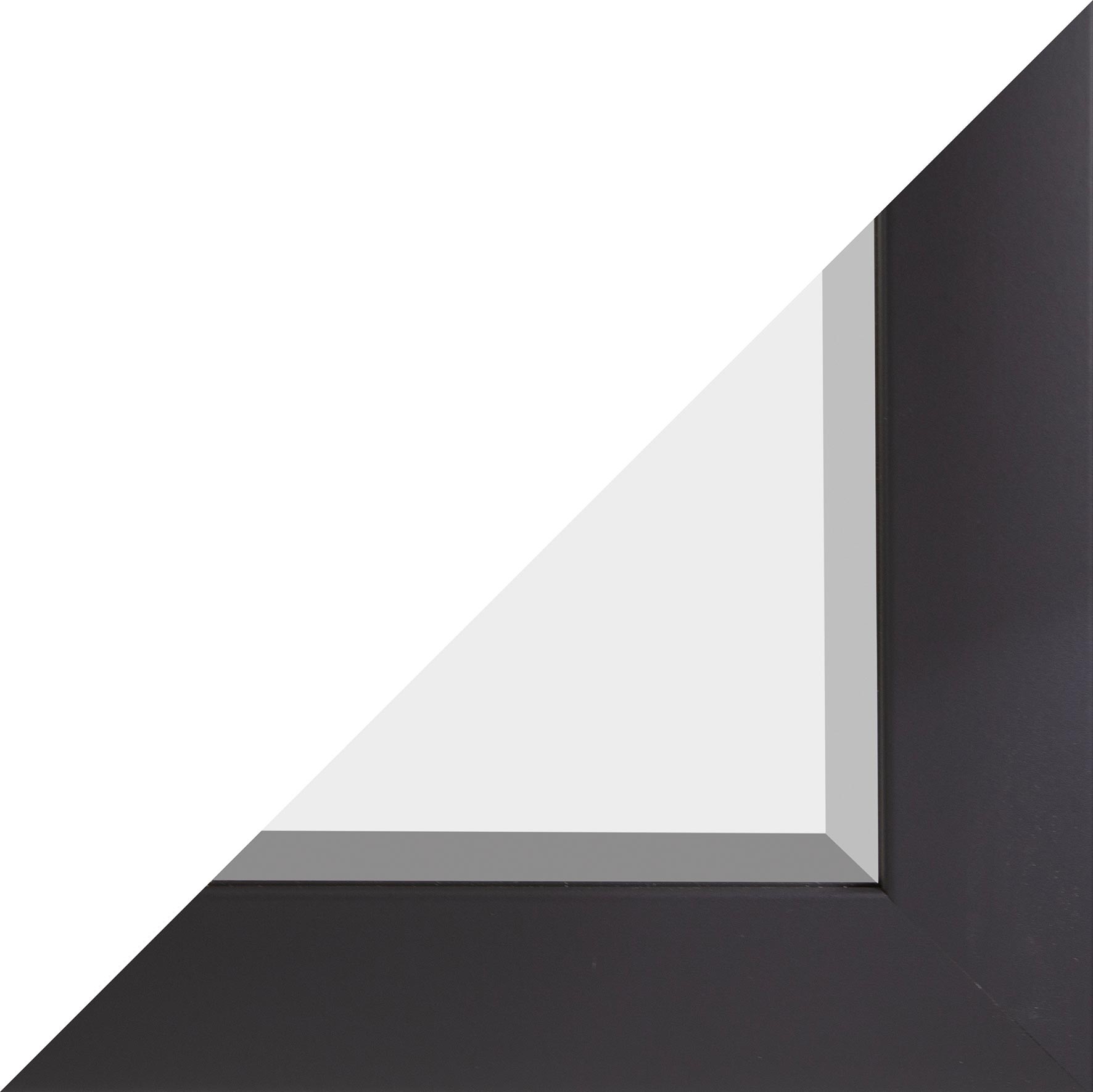 Rahmenspiegel - anthrazit - 47x147 cm