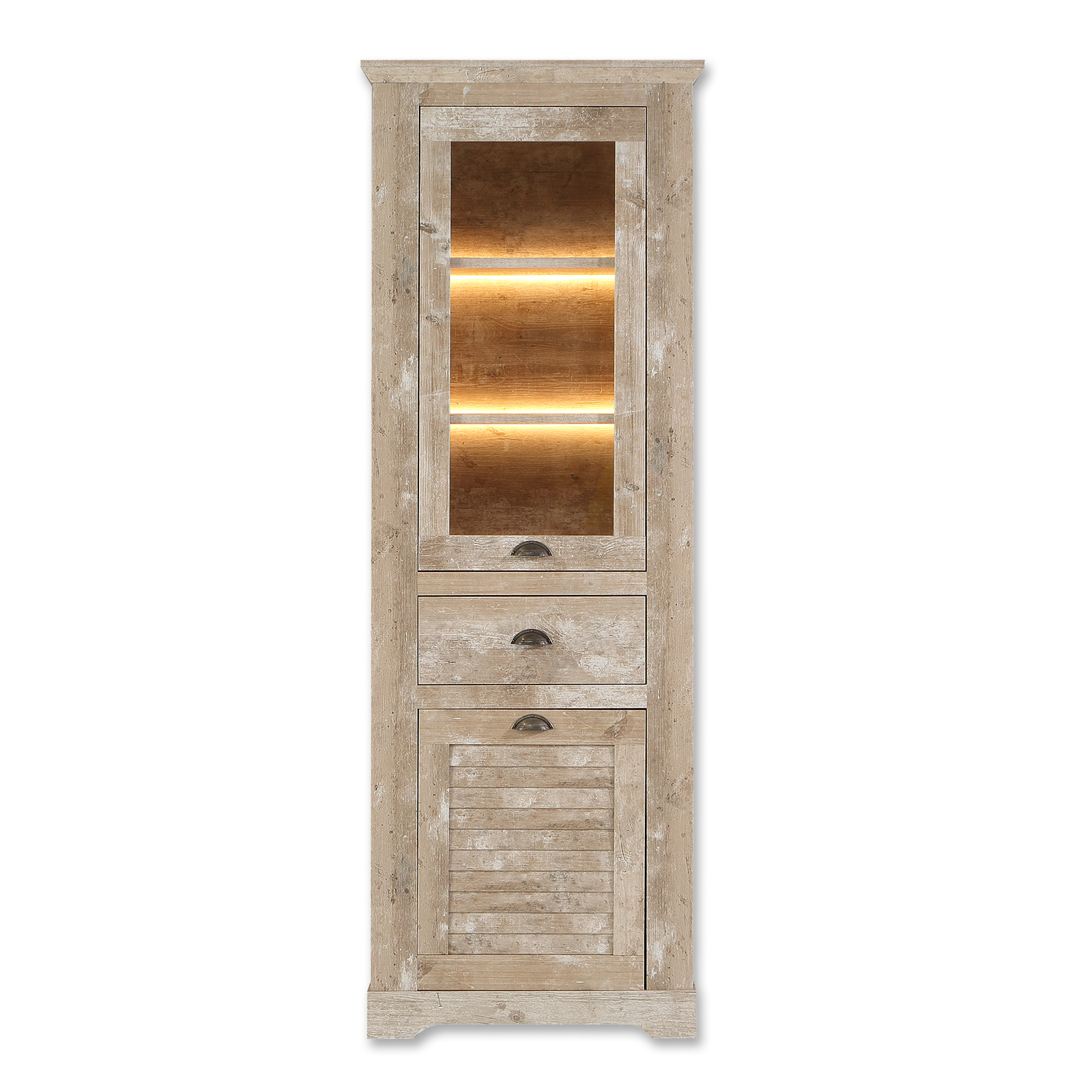 Vitrine hoch - Findus-Optik - 216 cm hoch