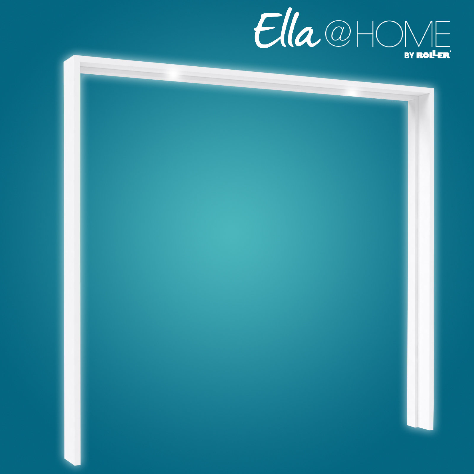 Ella@HOME Passepartout - weiß Hochglanz - mit Beleuchtung