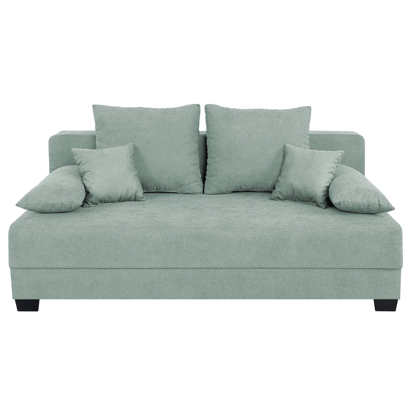 Boxspringsofa - mint - Dauerschläfer mit Staukasten