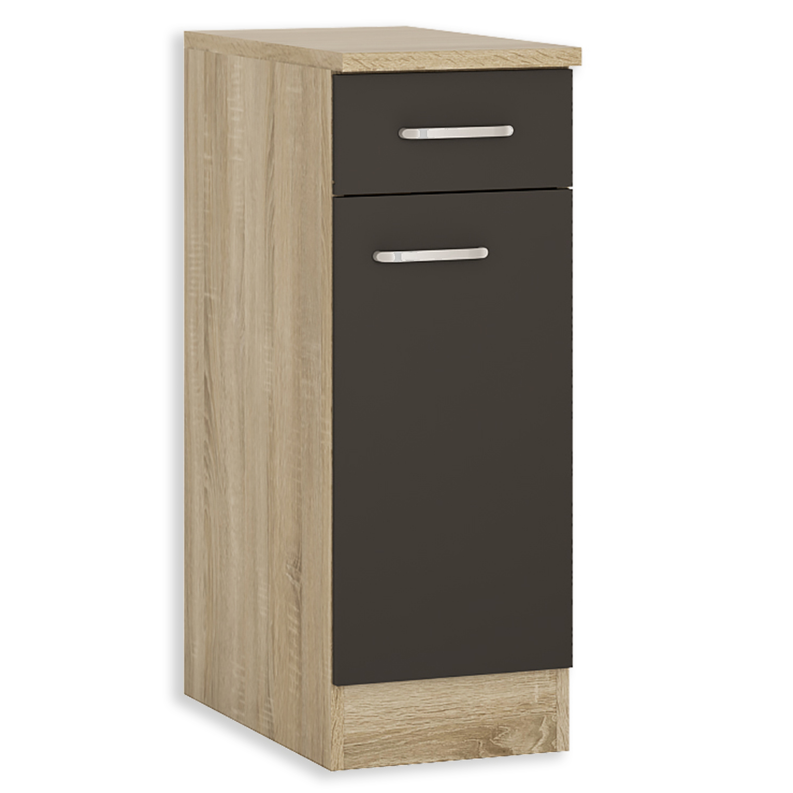 Anrichte - anthrazit-Sonoma Eiche - 30 cm breit