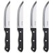 4er-Set Steakmesser - schwarz - rostfrei