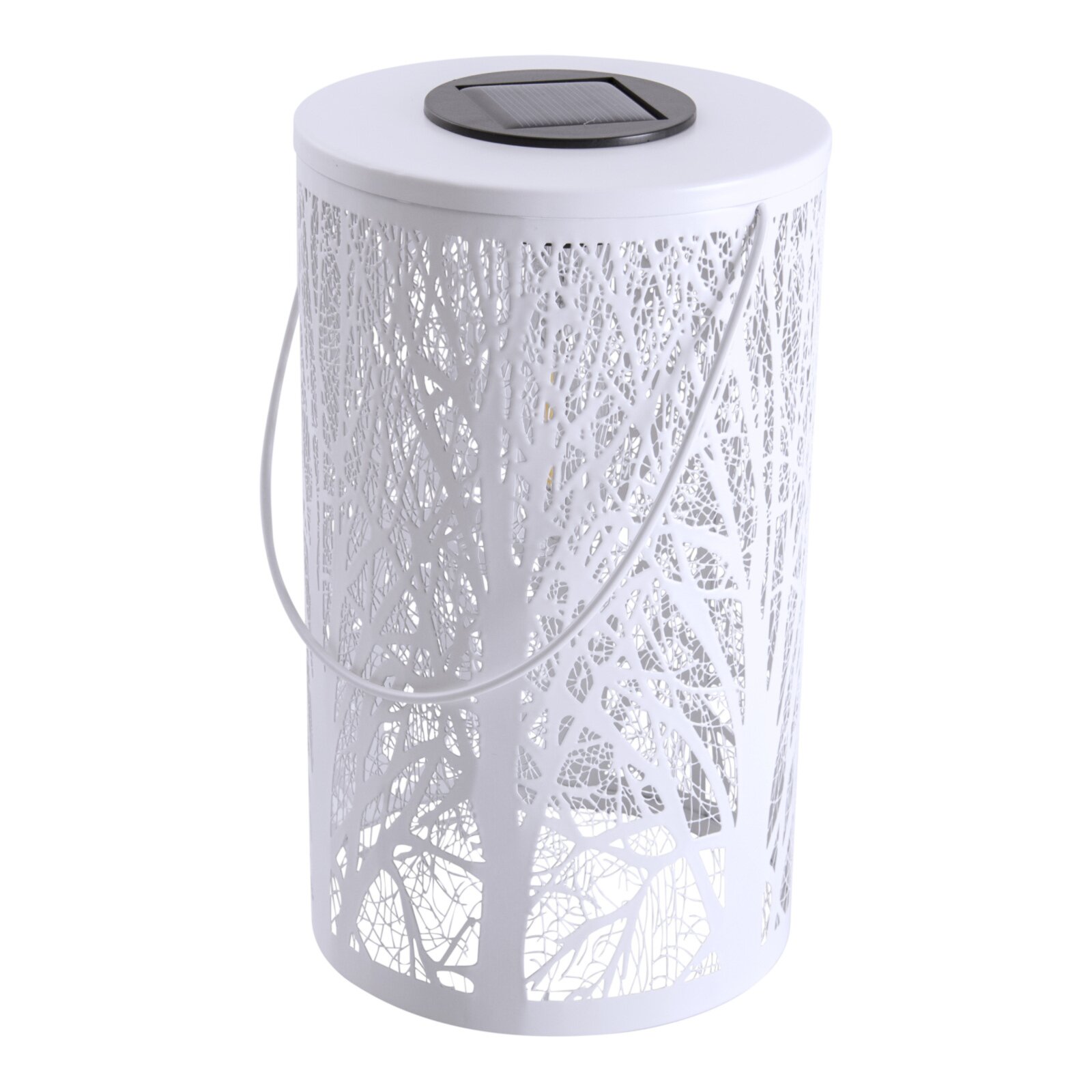 roller.de | LED-Deko-Solarleuchte - weiß - Wald-Motiv