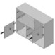 Kommode - Beton-weiß - 125 cm breit