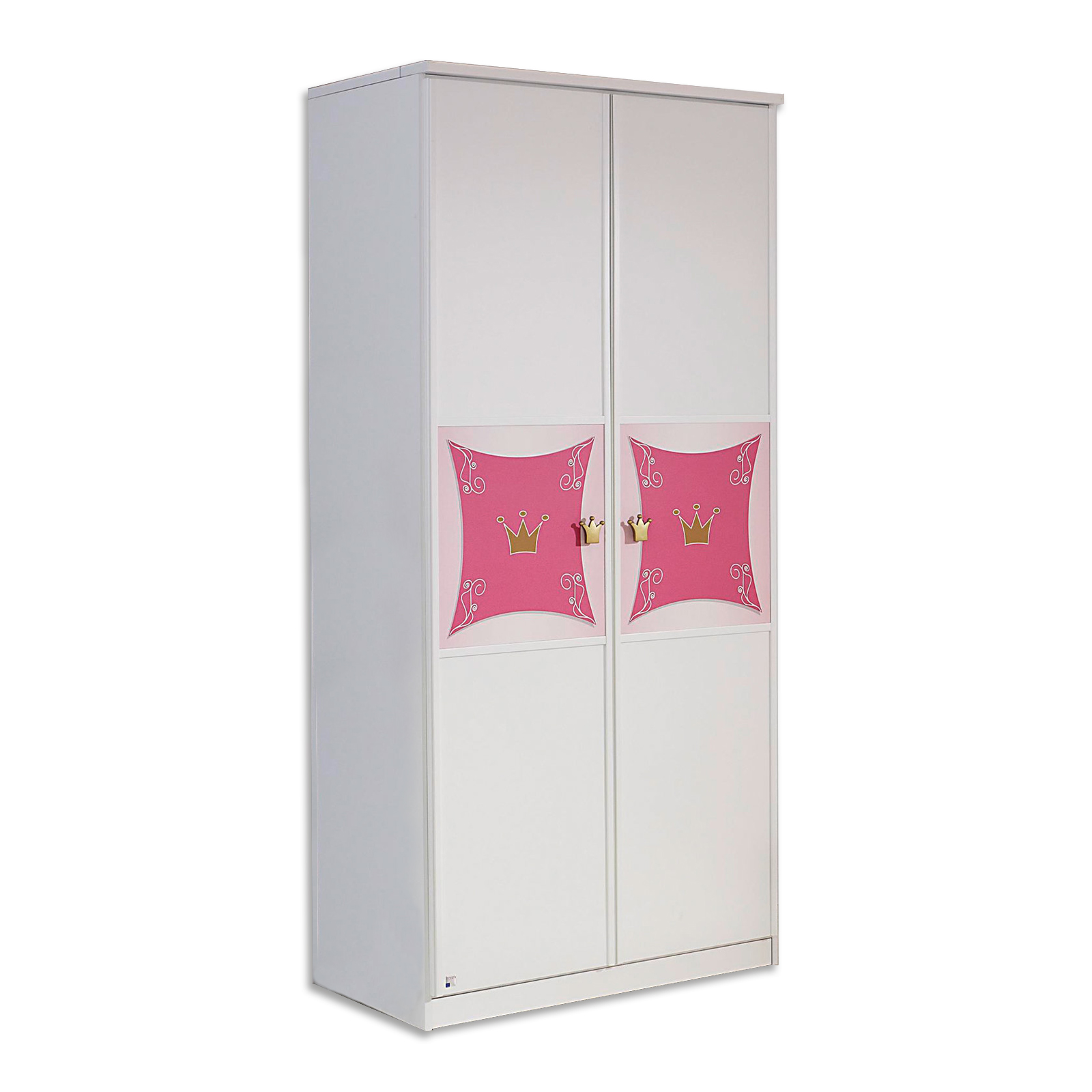 Kleiderschrank - weiß - rosa - Prinzessin