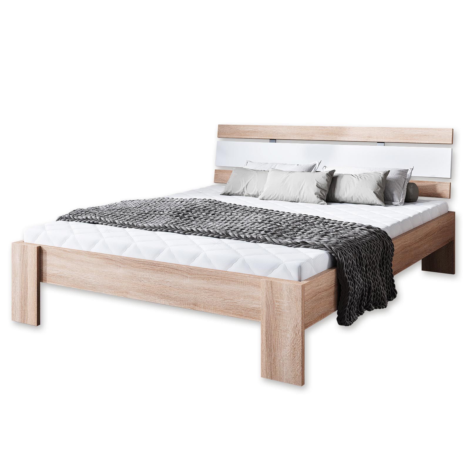 Futonbett SAN MARINO - mit Matratze und Rollrost - 140x200 cm