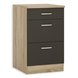 Unterschrank - anthrazit-Sonoma Eiche - 50 cm breit