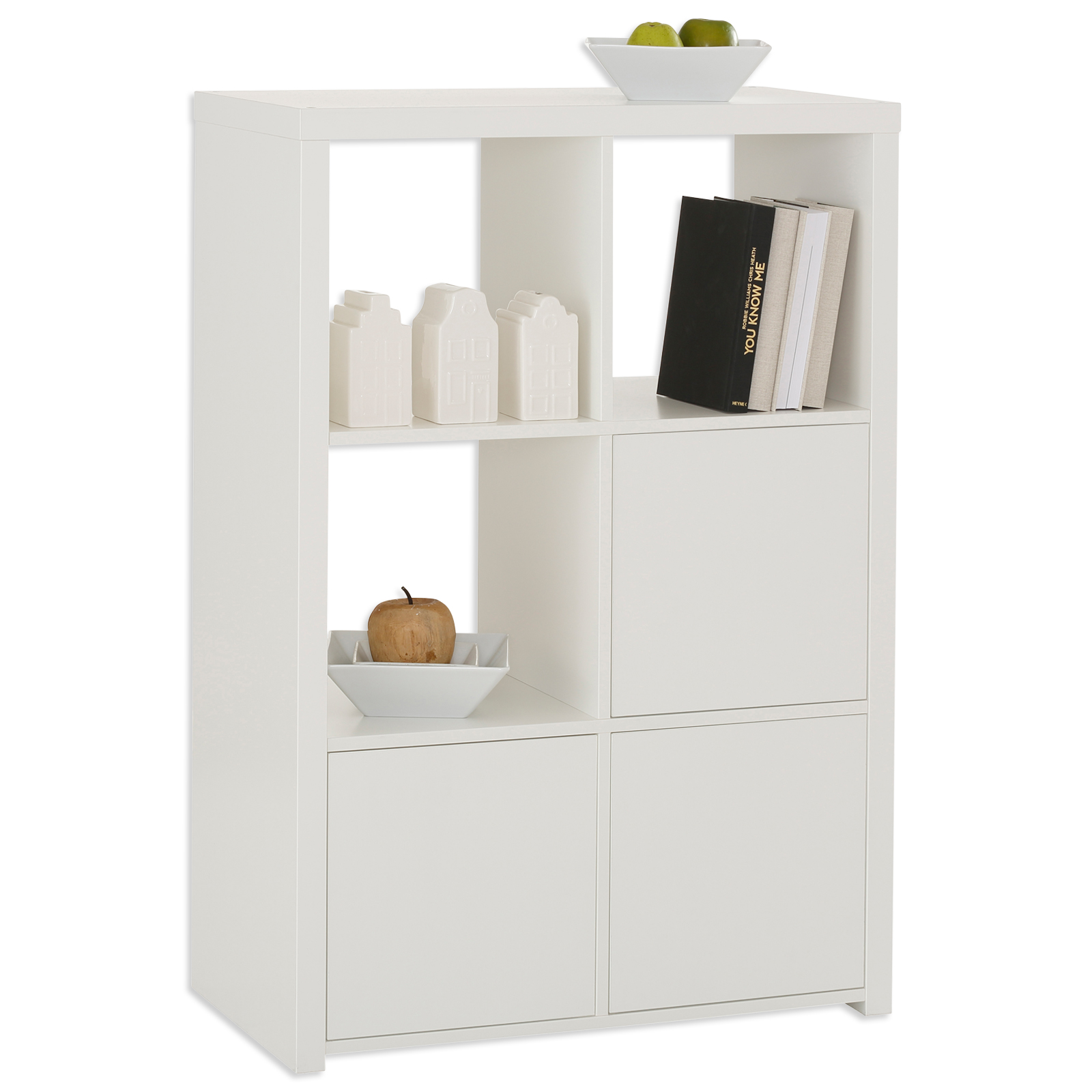 Regal - weiß - 3x2 Fächer