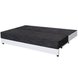 Boxspringsofa - weiß-schwarz - Dauerschläfer