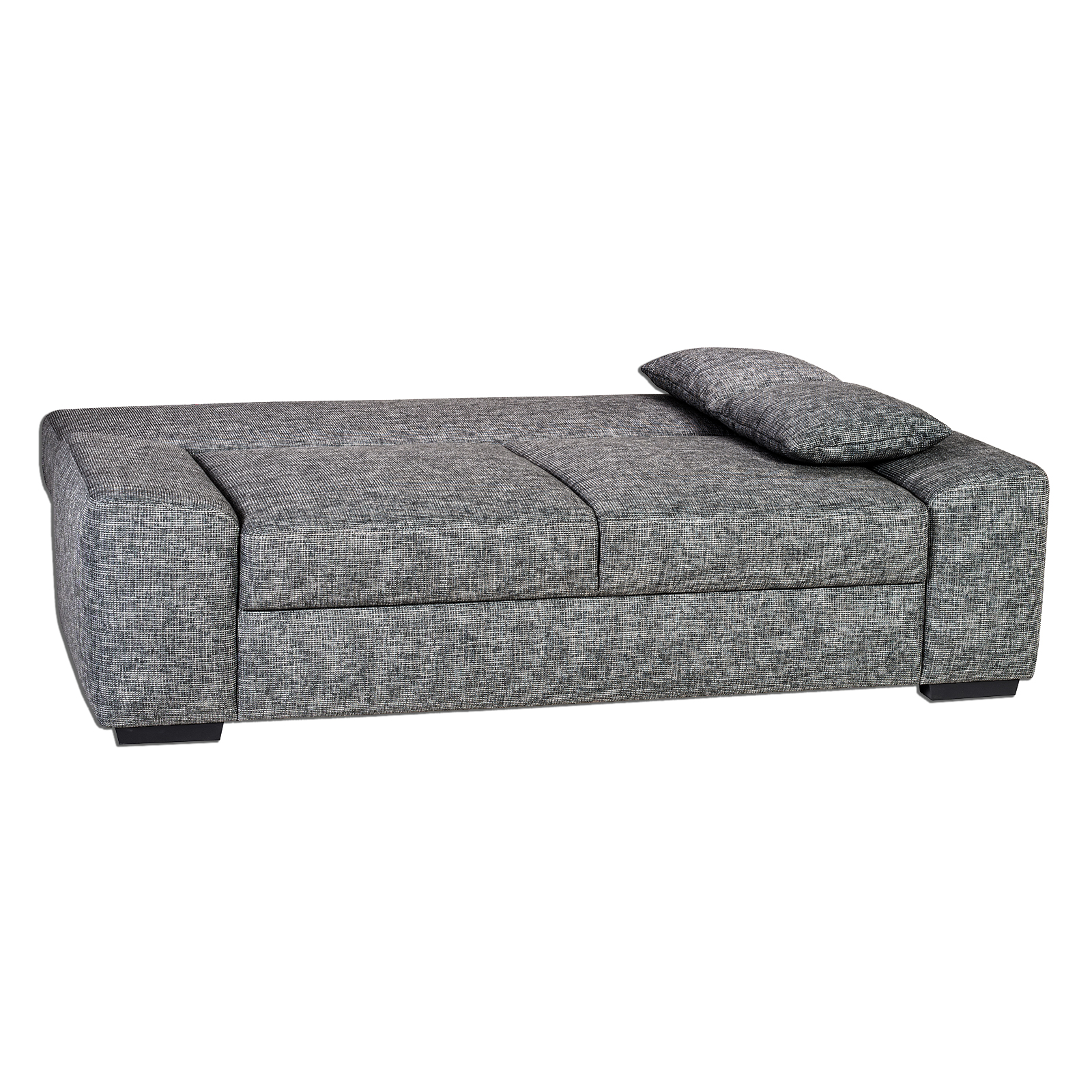 Schlafsofa - dunkelgrau - Dauerschläfer - inklusive Kissen