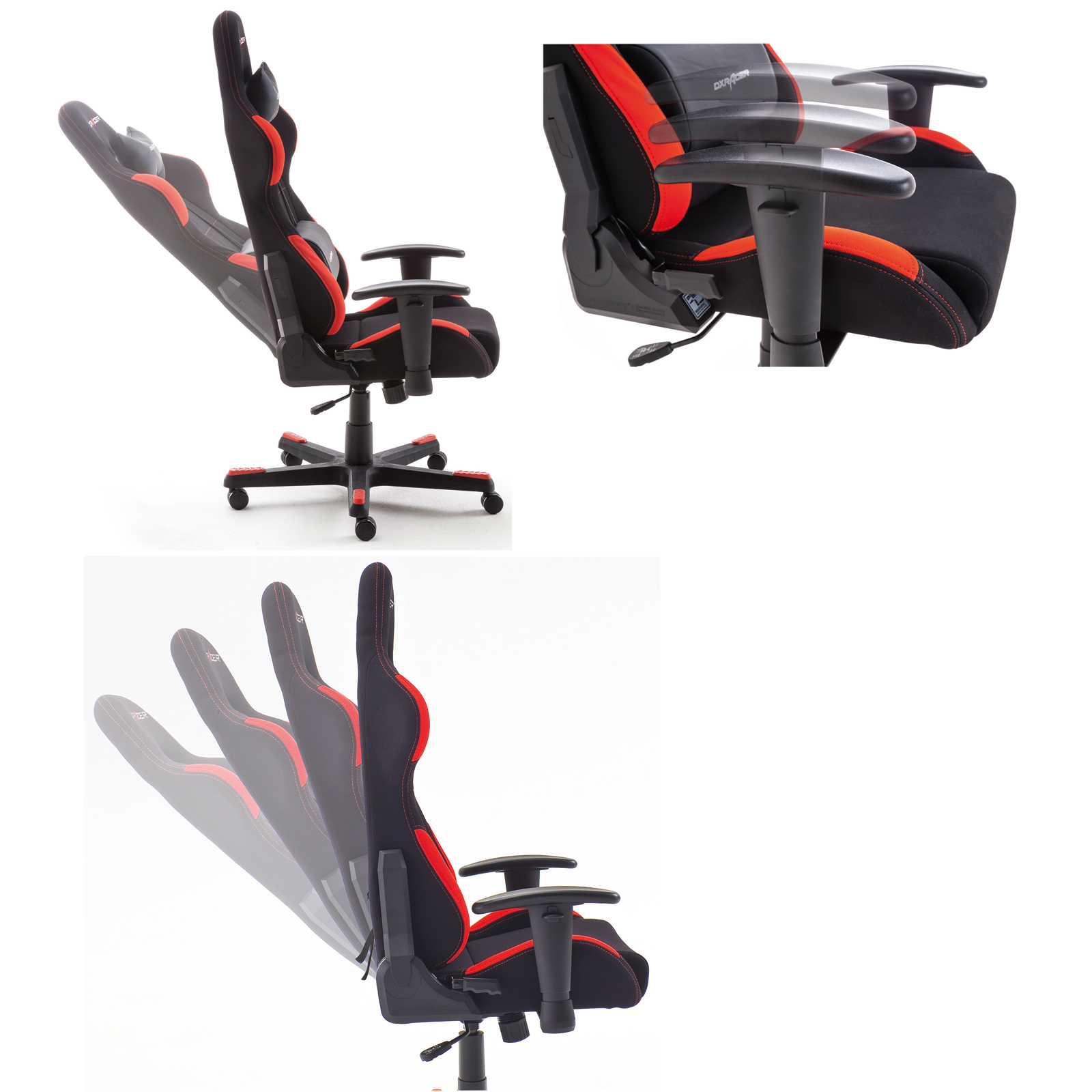 Set - Gamer-Drehstuhl + Schreibtisch - schwenkbar
