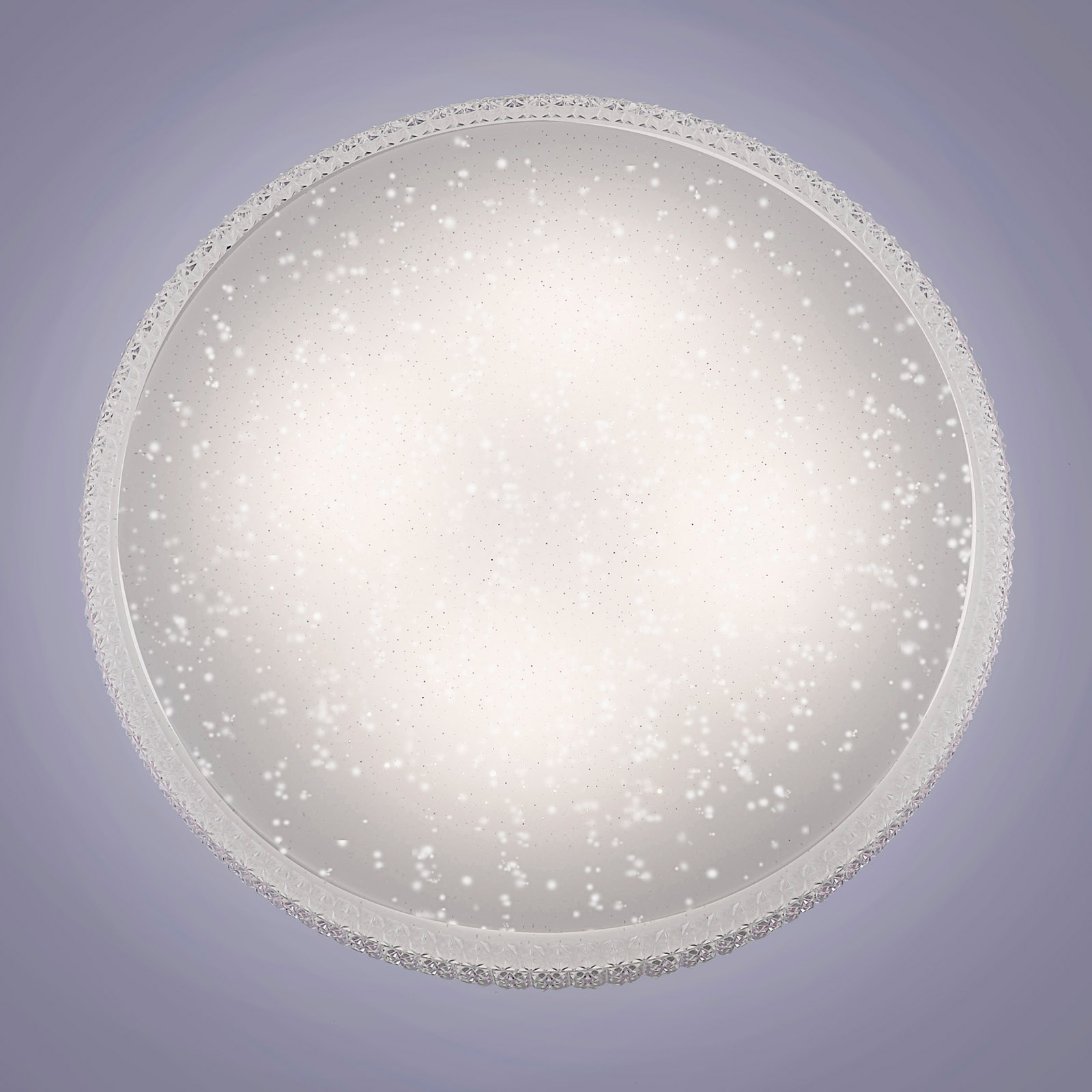 LED-Deckenleuchte - transparent-weiß - 3 Lichtfarben - Ø 60 cm