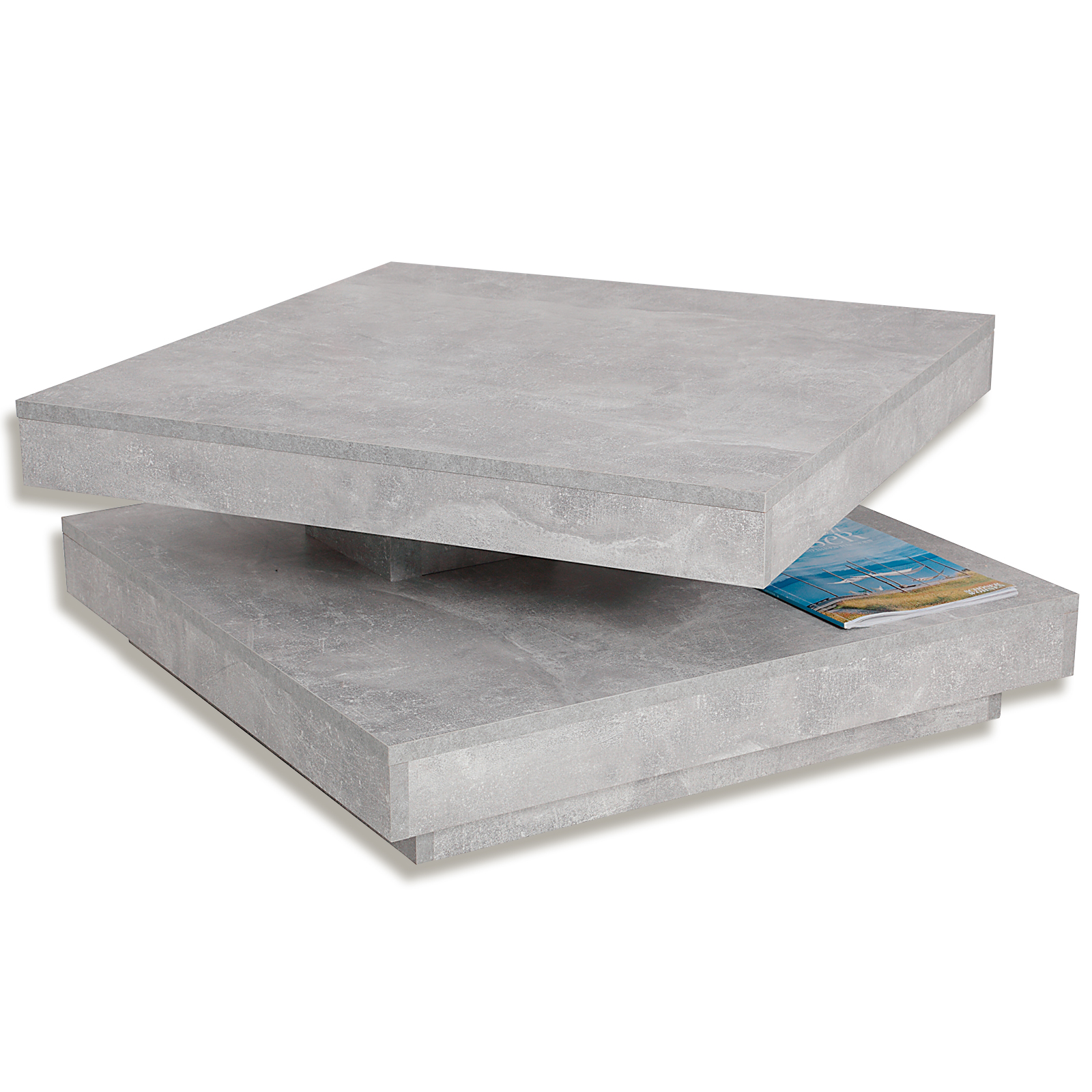 Couchtisch - Beton - Tischplatte drehbar
