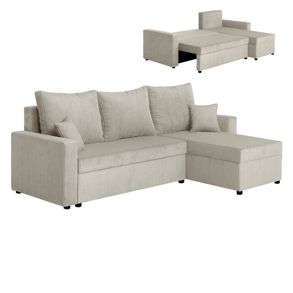 Polstergarnitur Dijon K Breitcord Creme