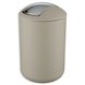 WENKO Schwingdeckel-Kosmetikeimer BRASIL - taupe - 6,5 Liter