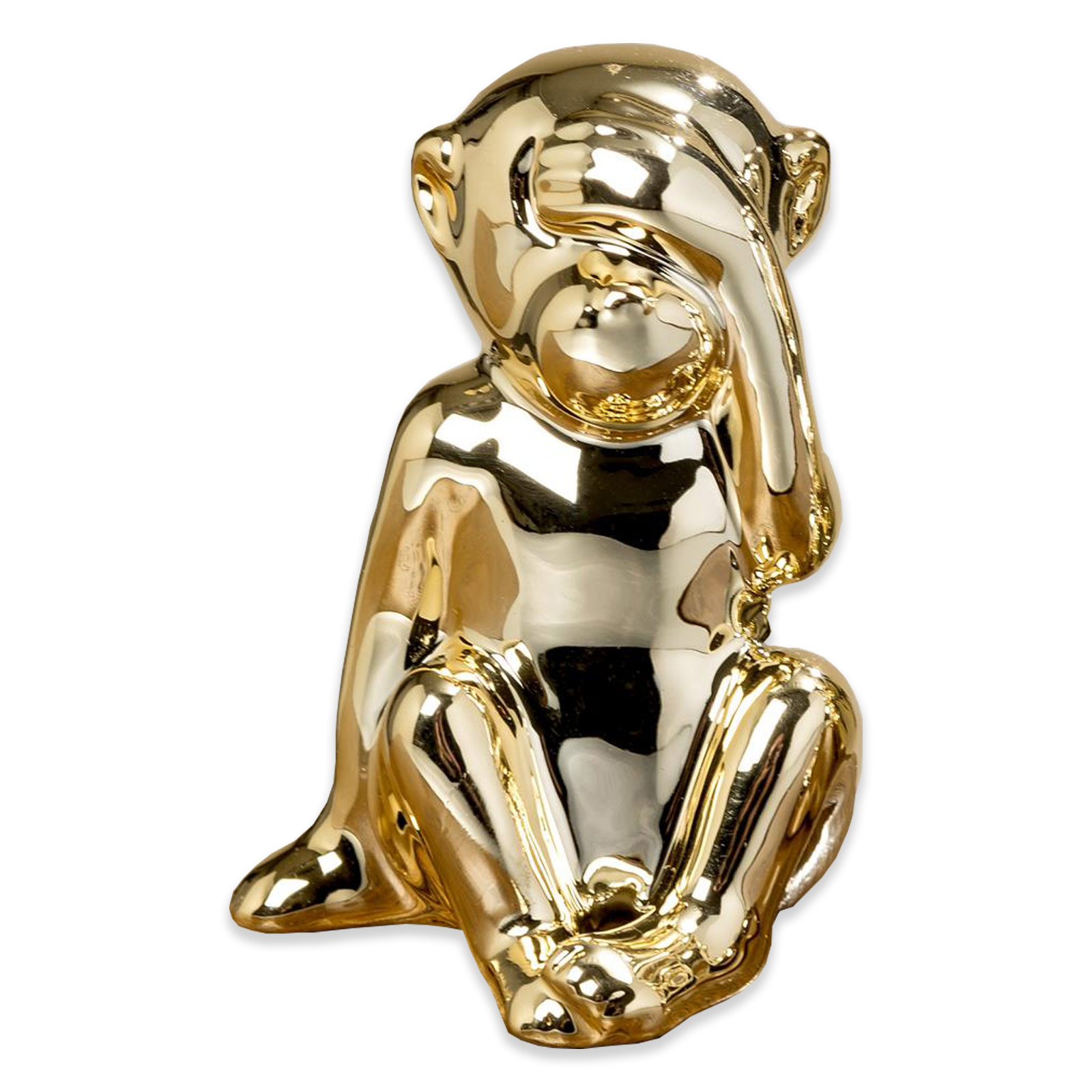 Deko-Affe - goldfarben - sortierte Designs