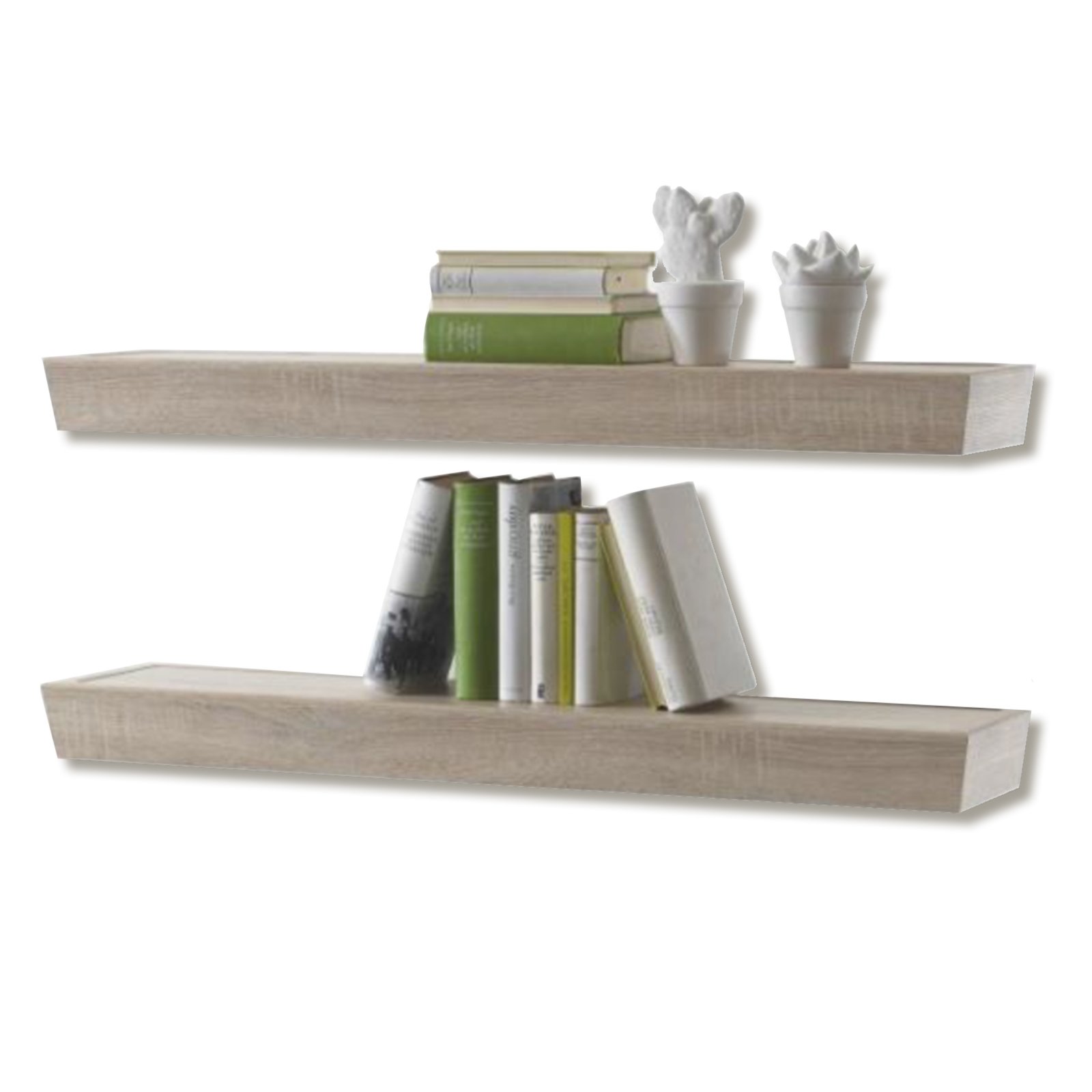 SOTECH HOVER-III Wandregal 2er Set - Schweberegal 350mm Anthrazit | Modernes Design Für Bad & Küche