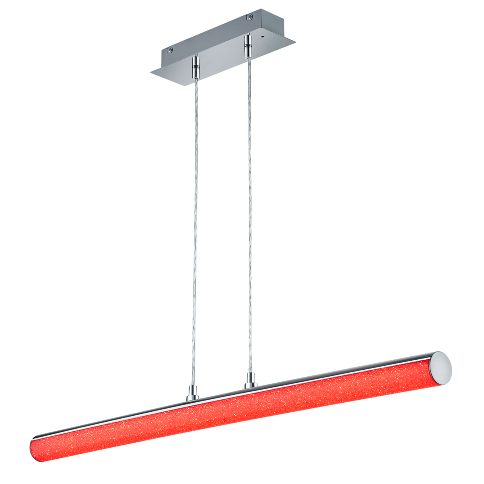 LED-RGB-Pendelleuchte - chrom - dimmbar