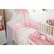 2-teiliges Bettset HEARTS - Nestchen und Himmel - pink