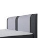 Boxspringbett - dunkelgrau-silber - H3 - 180x200 cm