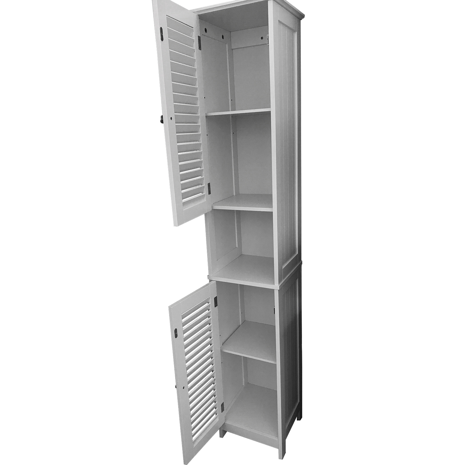 Hochschrank - weiß - Türanschlag links - 32 cm breit