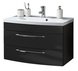 Waschtisch RIMA - anthrazit - mit Waschbecken - 82 cm