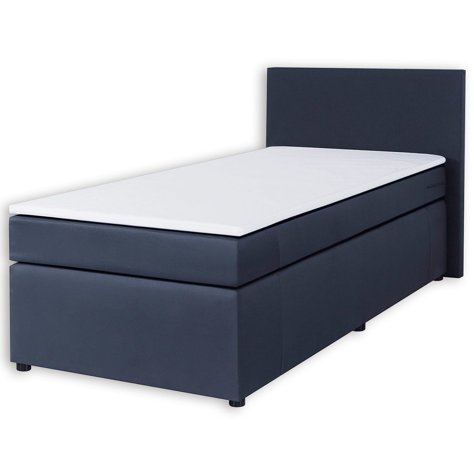 Boxspringbett - anthrazit - H3 - 90x200 cm