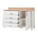 Sideboard COTTAGE - Pinie weiß-Verzasca Eiche - 151 cm breit