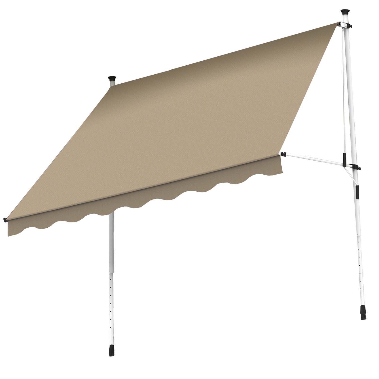Klemm-Markise - beige - 195x120 cm