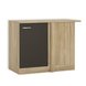 Eckunterschrank - anthrazit-Sonoma Eiche - 110 cm breit