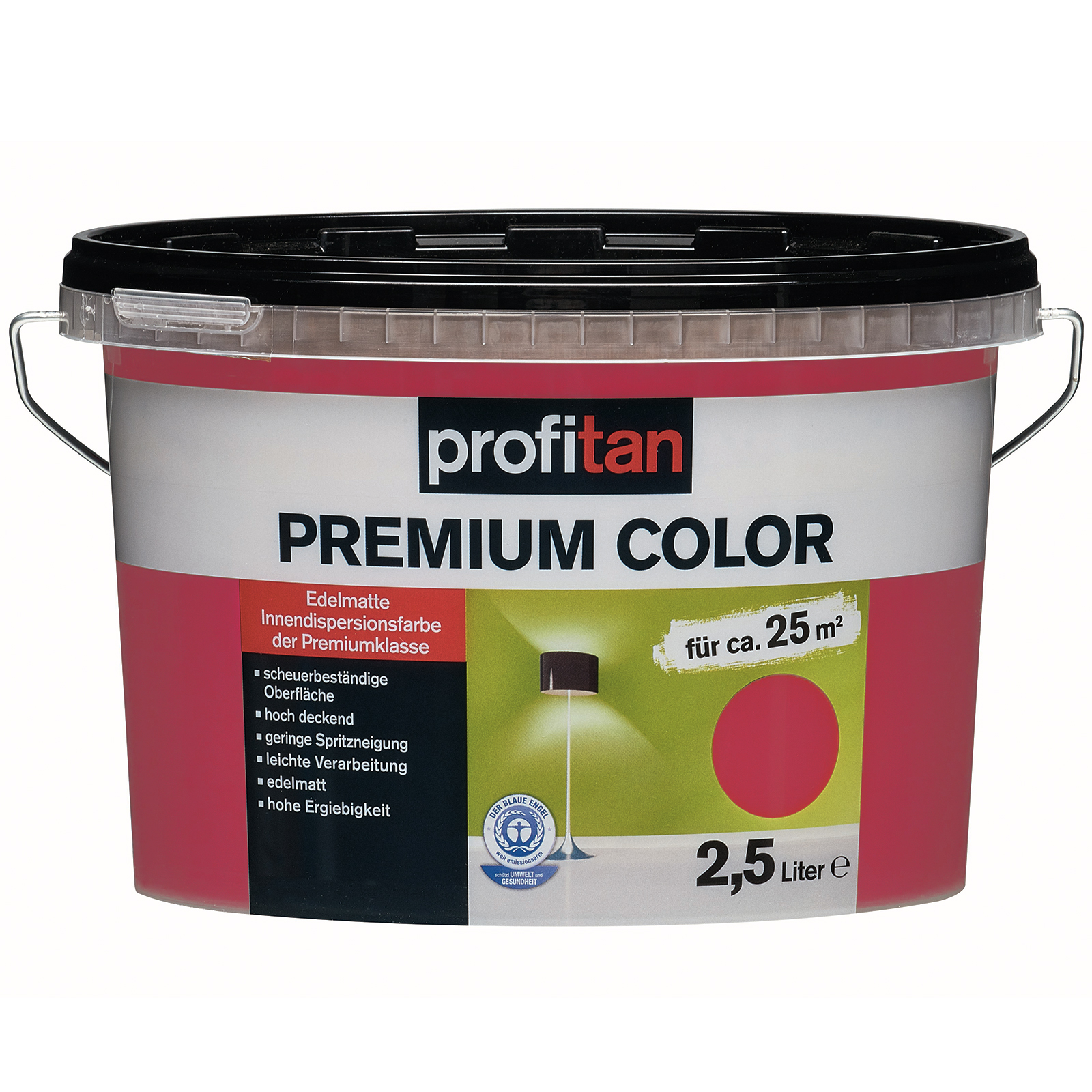 profitan Wandfarbe Premium Color - ruby tuesday edelmatt - 2,5 Liter
