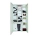 Schuhschrank - weiß - 28 Fächer - Spiegeltür