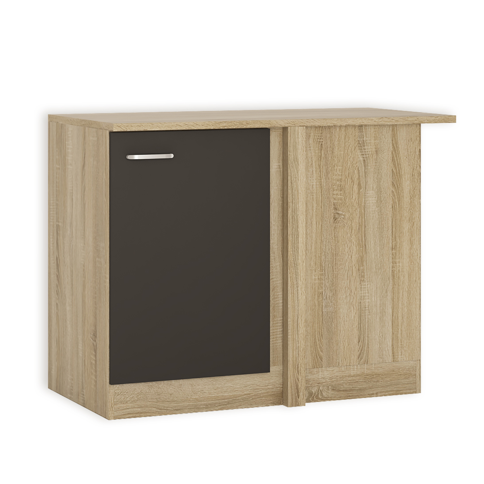 Eckunterschrank - anthrazit-Sonoma Eiche - 110 cm breit