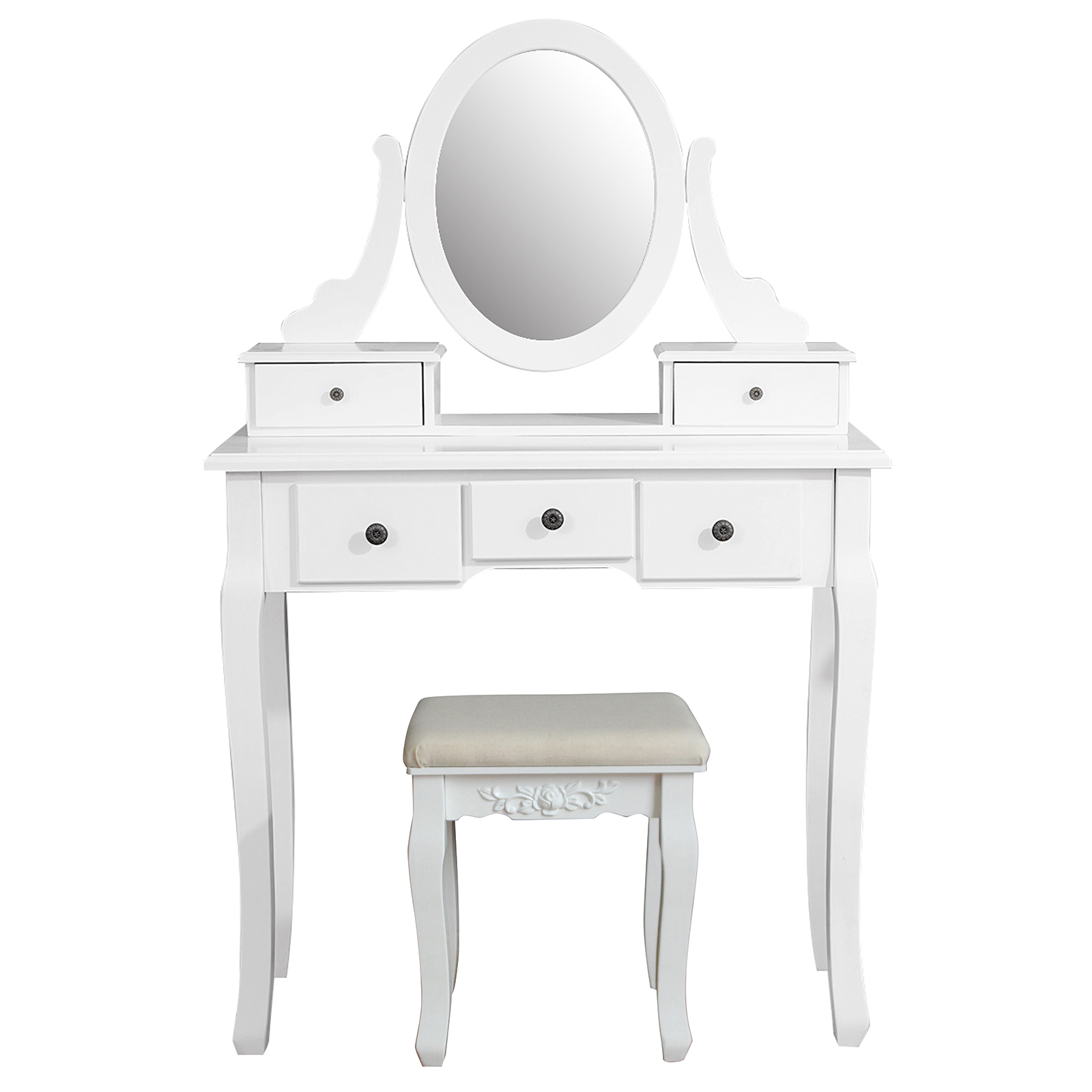 Hocker - weiß - teilmassiv - 37 cm breit