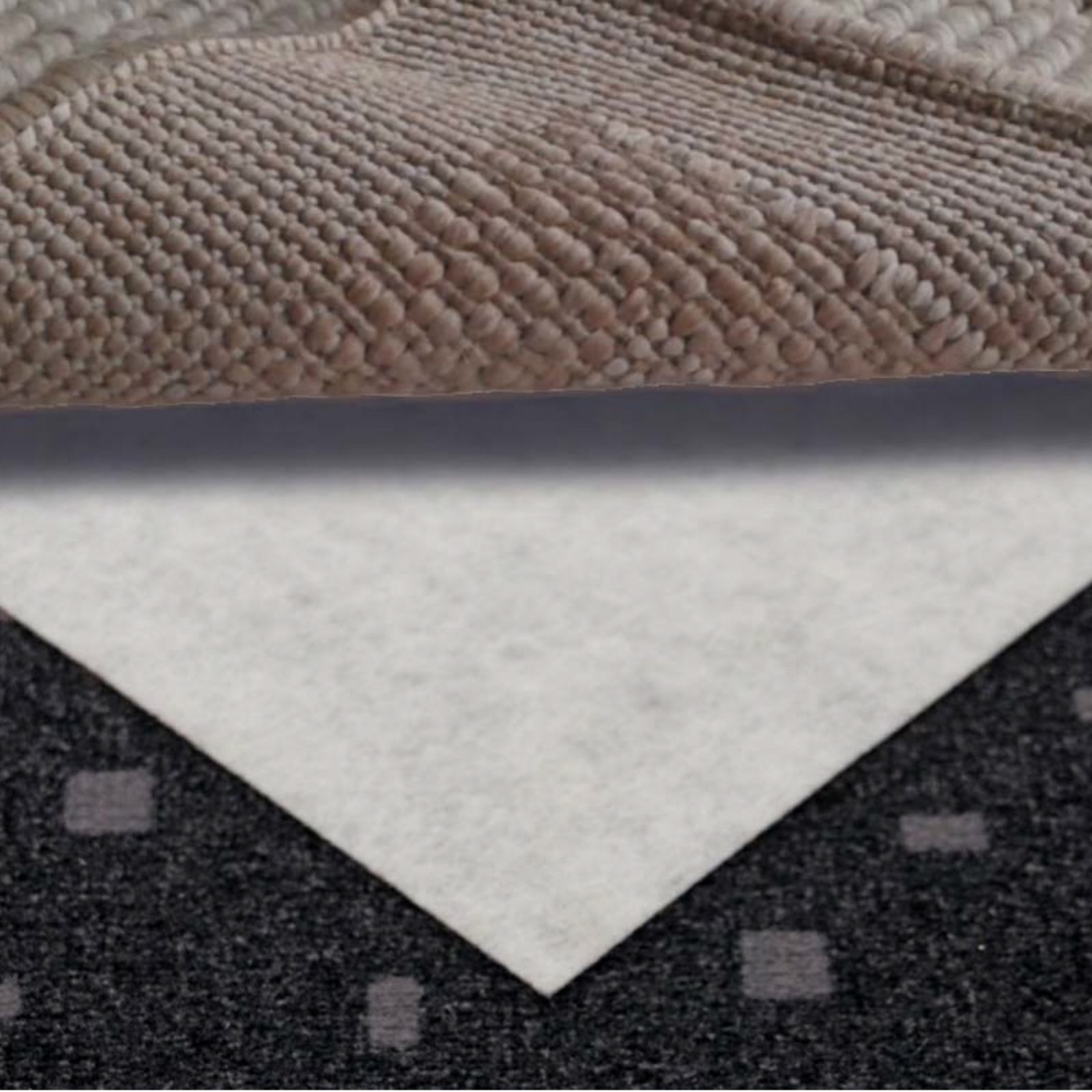 Teppich Antirutschmatte - weiß - 60x330 cm
