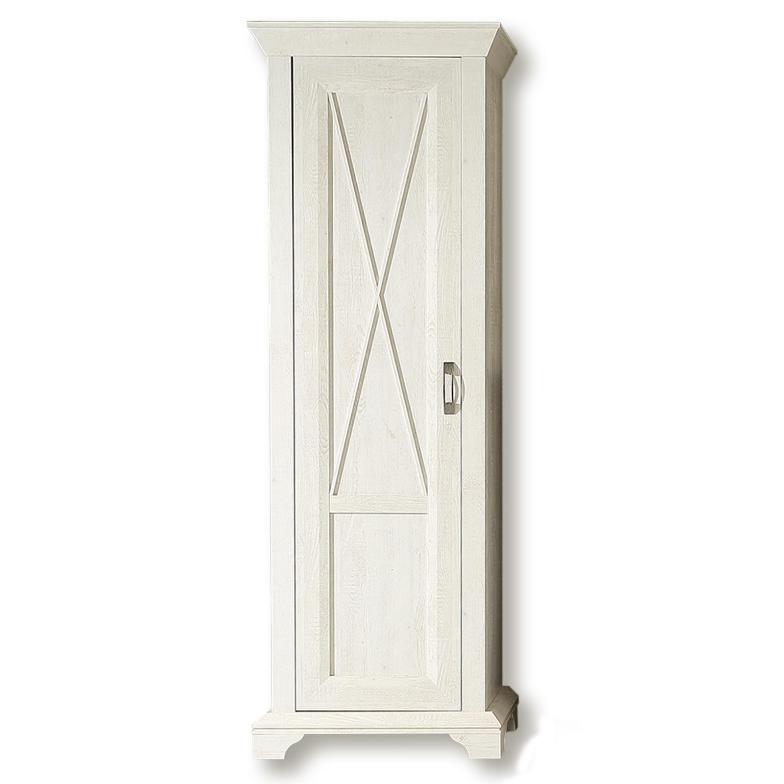 Garderobenschrank - Pinie weiß - 73 cm breit