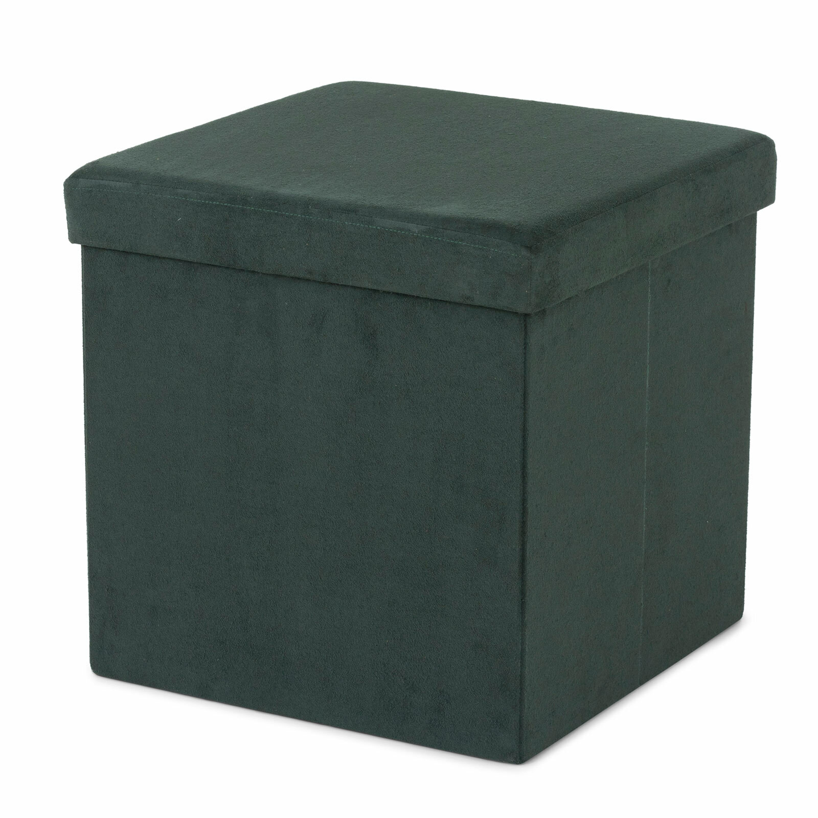 Sitzhocker - grün - Samt - 38 cm
