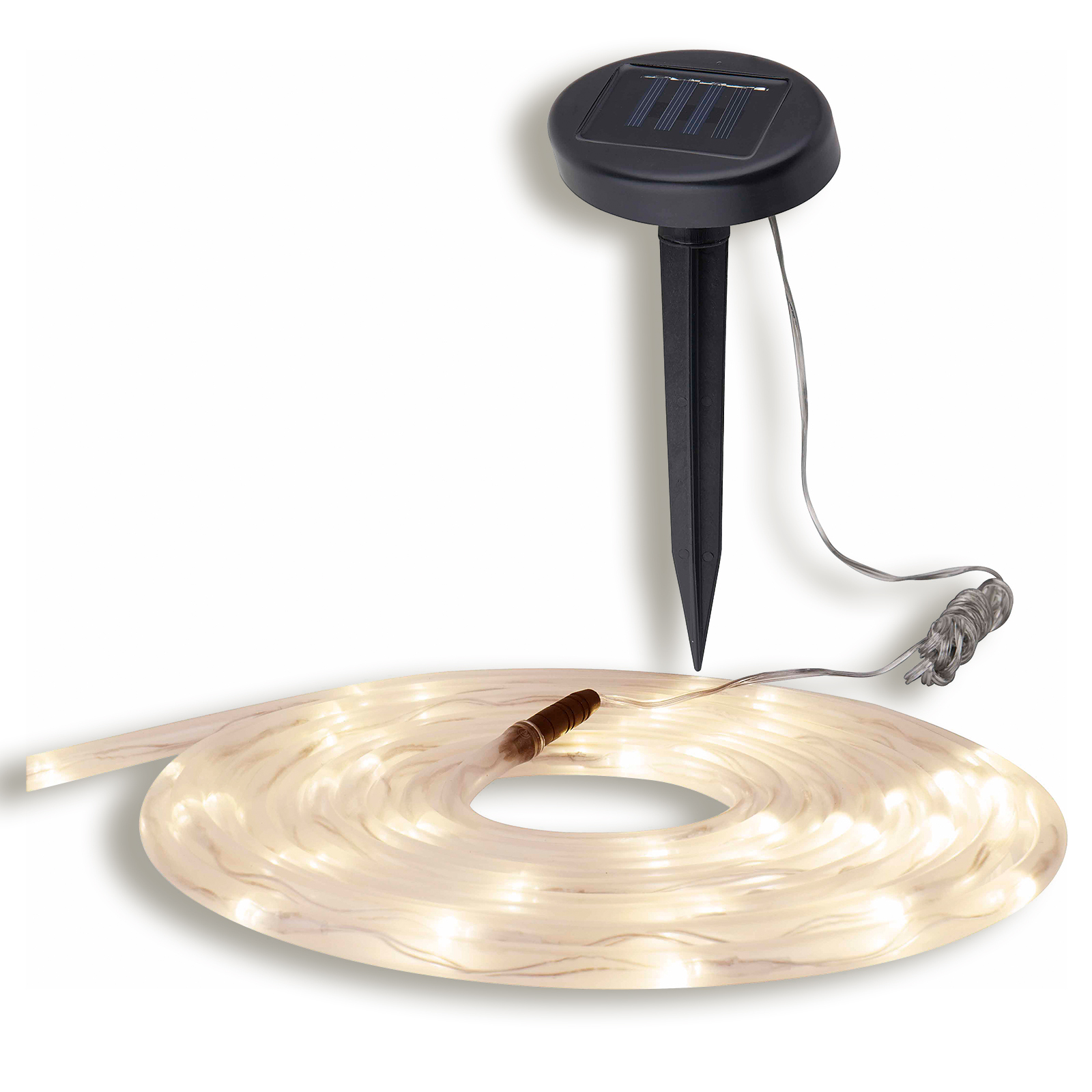 Solar-LED-Lichterschlauch - mit Akku