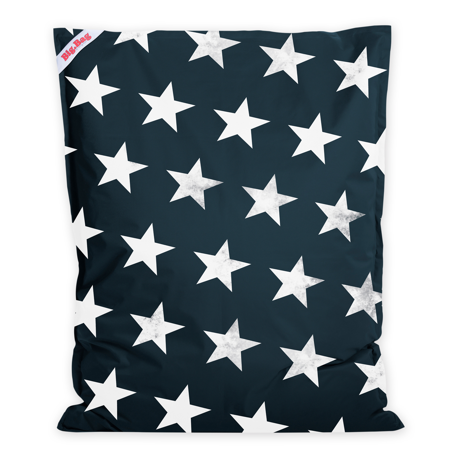 Sitzsack - blau-weiß - Sterne