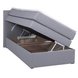 Boxspringbett - silber - H3 - 90x200 cm